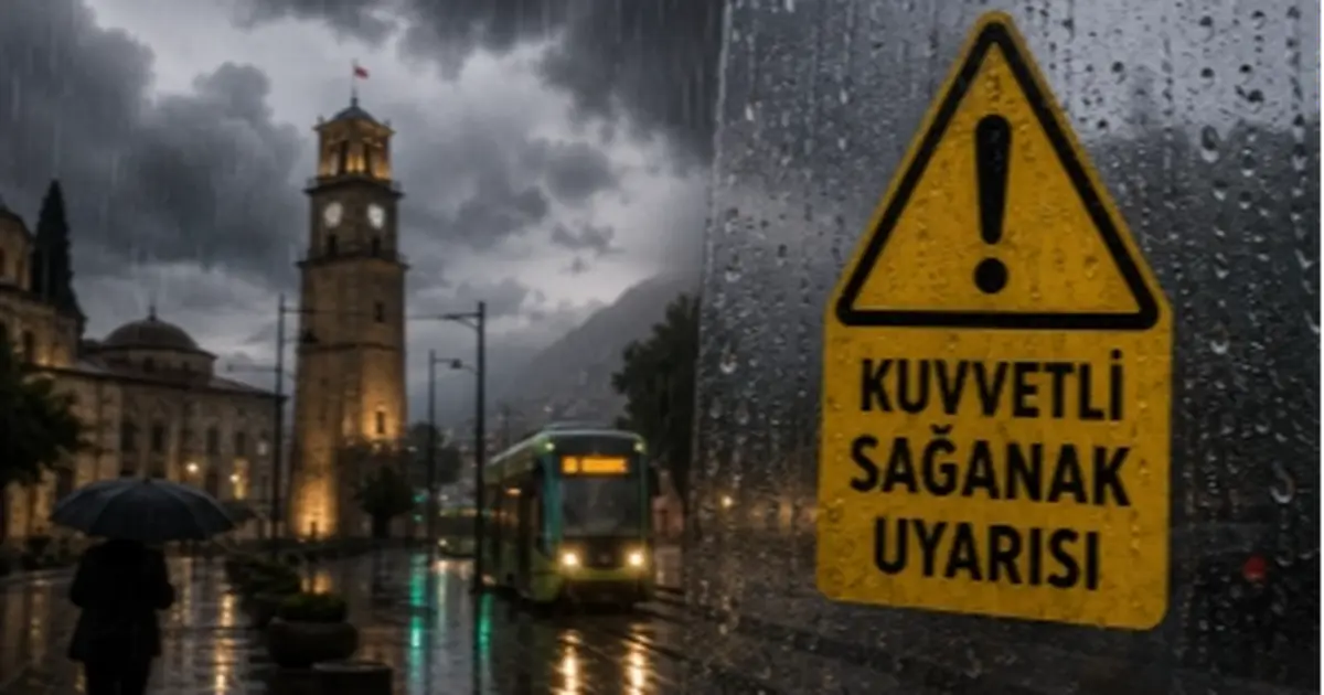 Bursa için kuvvetli sağanak uyarısı! Metrekareye 50 kilo yağış bekleniyor