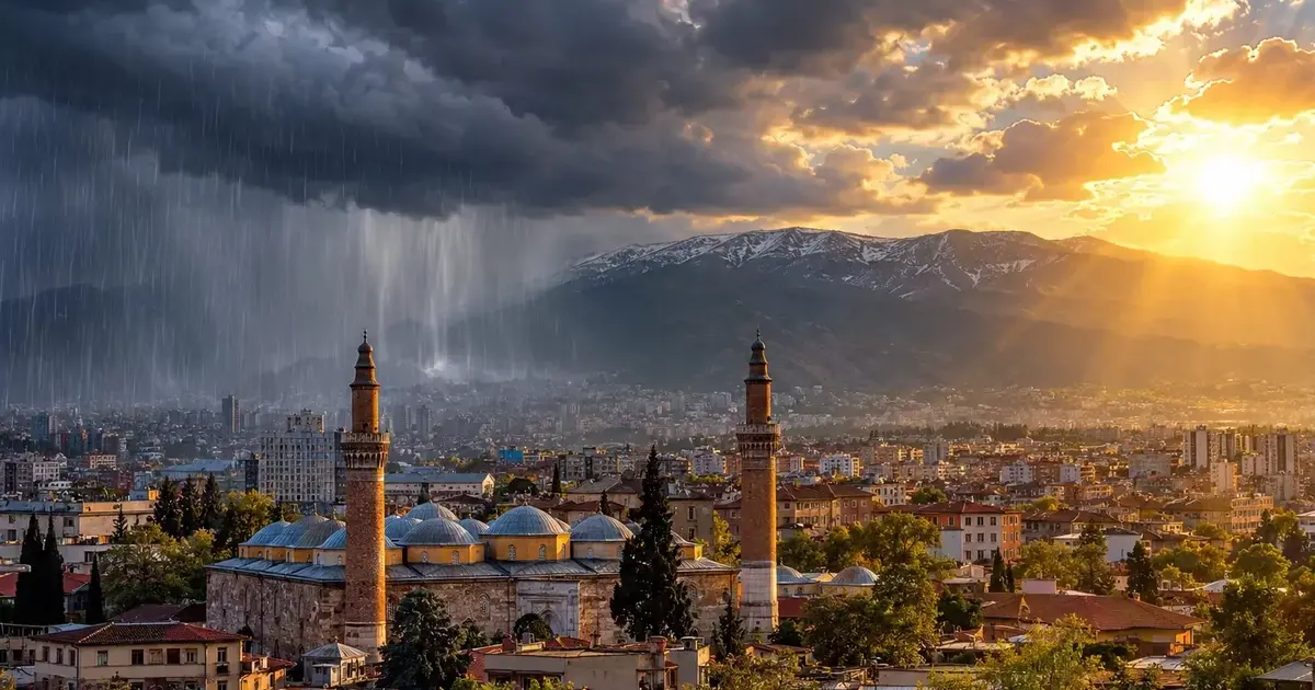 Bursa’da yağışlı hafta başlıyor!