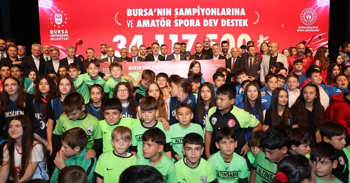 Bursa'nın şampiyonlarına ve amatör spora dev destek