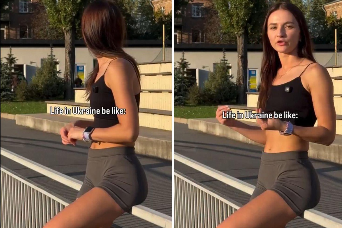 Ukraynalı genç kızın 'Sıradan bir gün' notuyla paylaştığı videoya bakın
