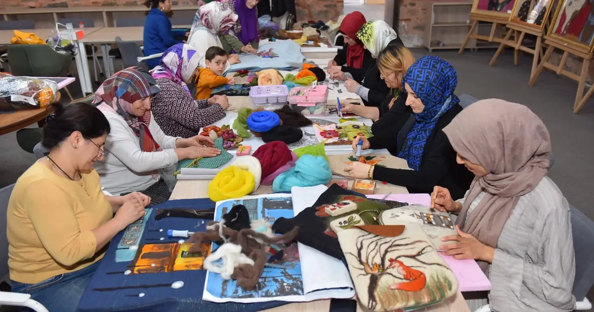 Yıldırım'da mesleki ve teknik eğitim kurslarına yoğun ilgi