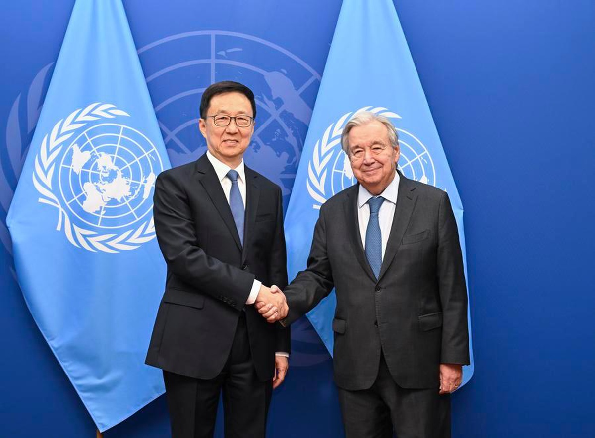 Han Zheng, BM koltuğunun 55. yıl dönümünde Guterres'e çok taraflılık vurgusu yaptı