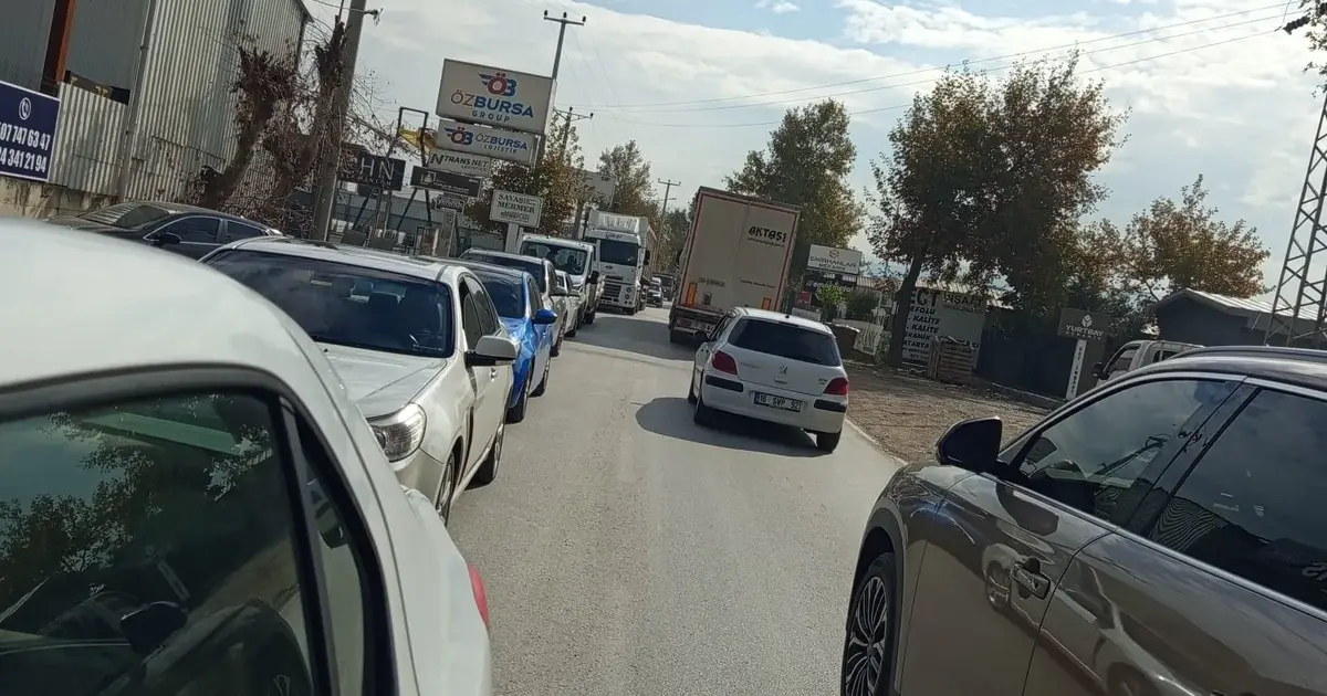 Bursa Nilüfer'de trafik çilesi