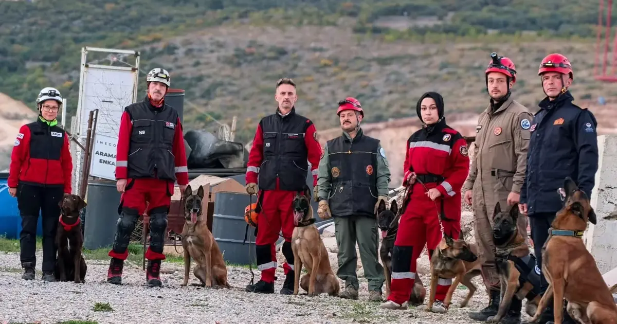 İnegöl'de K9'lara hayat kurtaran eğitim