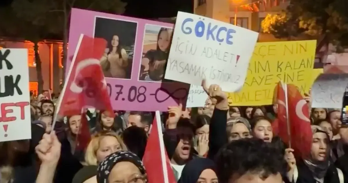 Bursa’da cinayete kurban giden Gökçe için yürüyüş düzenlendi