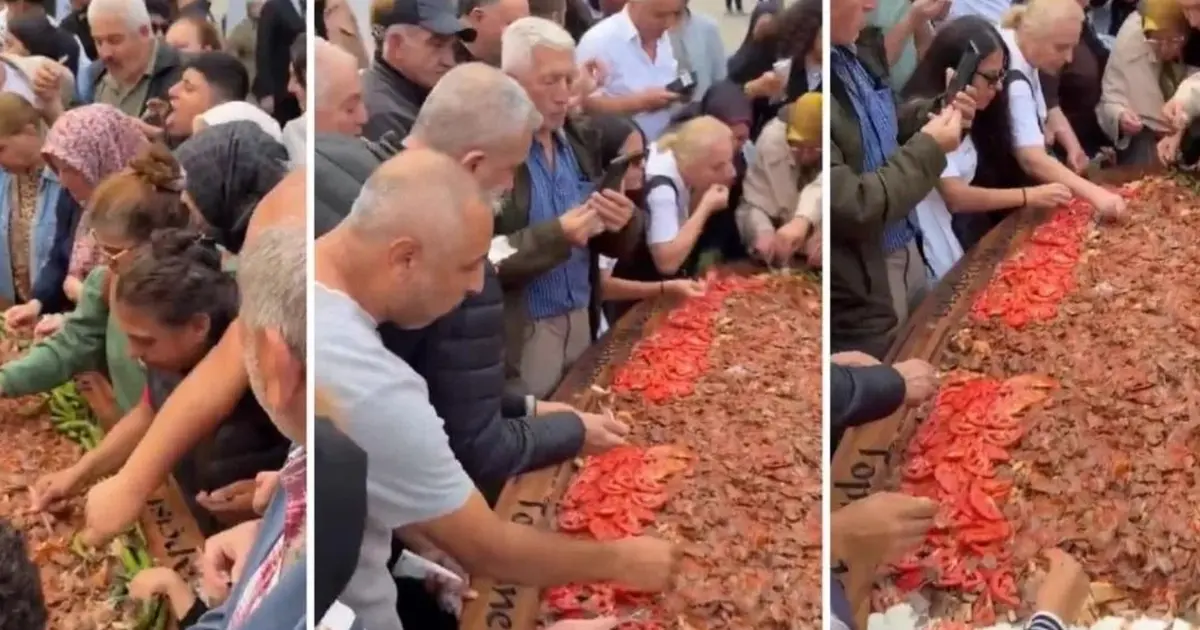 Bursa’daki dev kebap ikramı olay oldu! Firmadan açıklama geldi