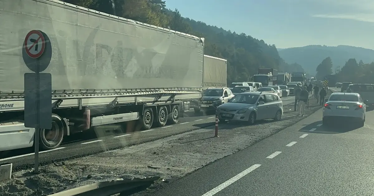 Bursa-Ankara yolunda dev kanatlar trafiği kesti!