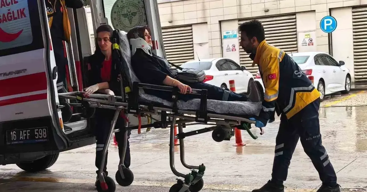 İnegöl’de zincirleme kaza: 2 yaralı