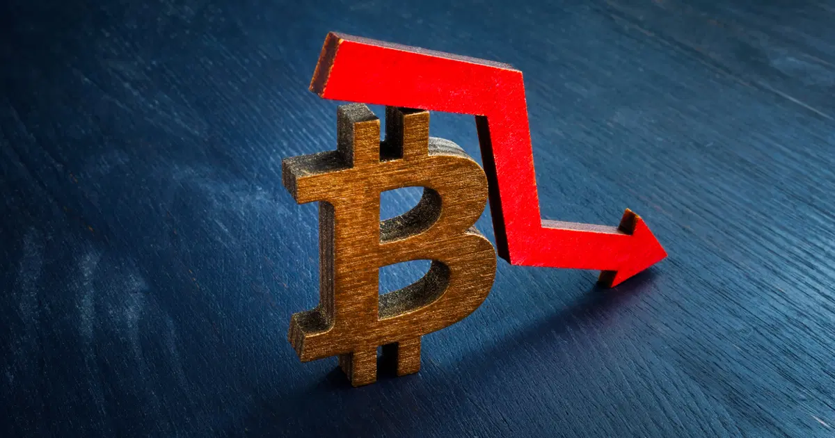 Bitcoin'de sert geri çekilme