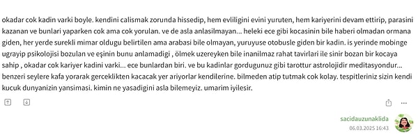 Ekşi Sözlük’te ‘sacidauzunaklida’ isimli kullanıcının Gürel’in ölümünden önce yaptığı yorum şöyle: