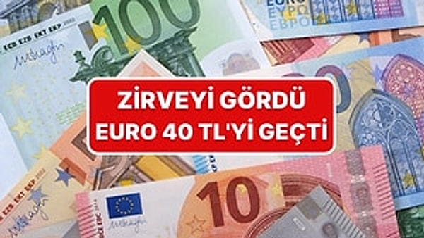 Euro/TL'de yeni rekor.