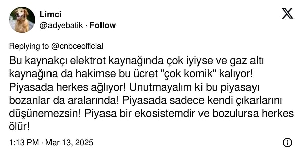 Eğilmez'in bu açıklamalarına sosyal medyadan gelen tepkiler 👇