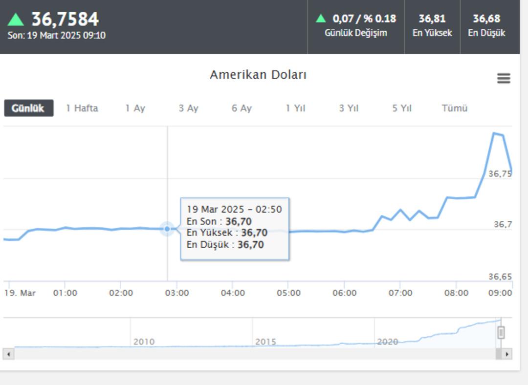 Dolar TL kuru