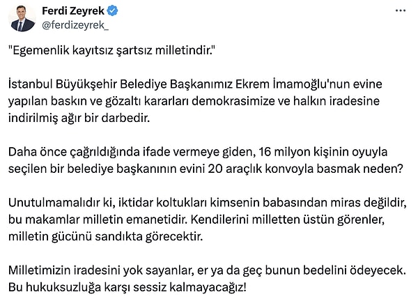 Manisa Büyükşehir Belediye Başkanı Ferdi Zeyrek