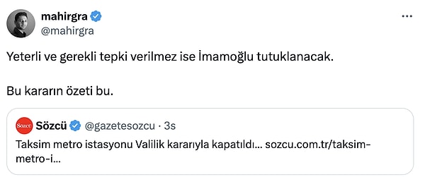 İmamoğlu'nun gözaltına alınma olasılığı gündeme geldi.