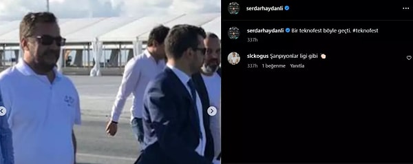 Organizasyon şirketi olduğu öğrenilen Haydanlı Selçuk Bayraktar yönetimindeki Teknofest’lerde de yer almış.