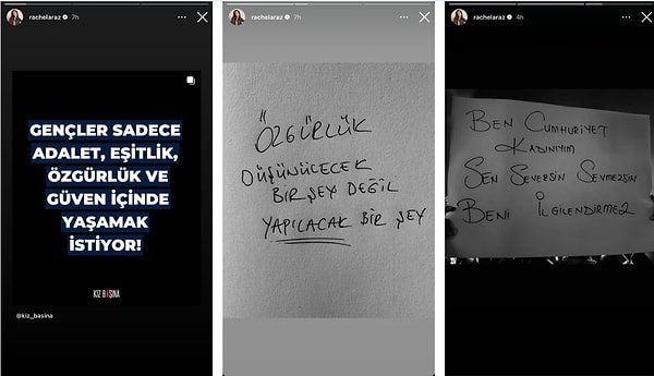 Rachel Araz’ın yaptığı paylaşımlar kullanıcılar tarafından takip ediliyor.