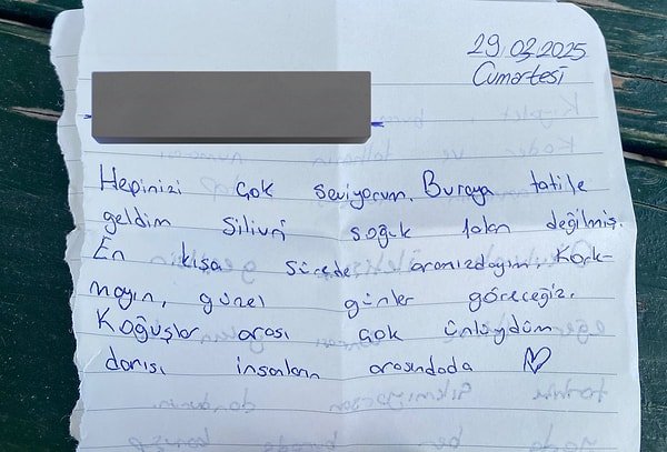 Twitter'da “begs” adlı hesap üzerinden yayımlanan mektupta, 18 yaşındaki genç bir kızın duyguları yer aldı.