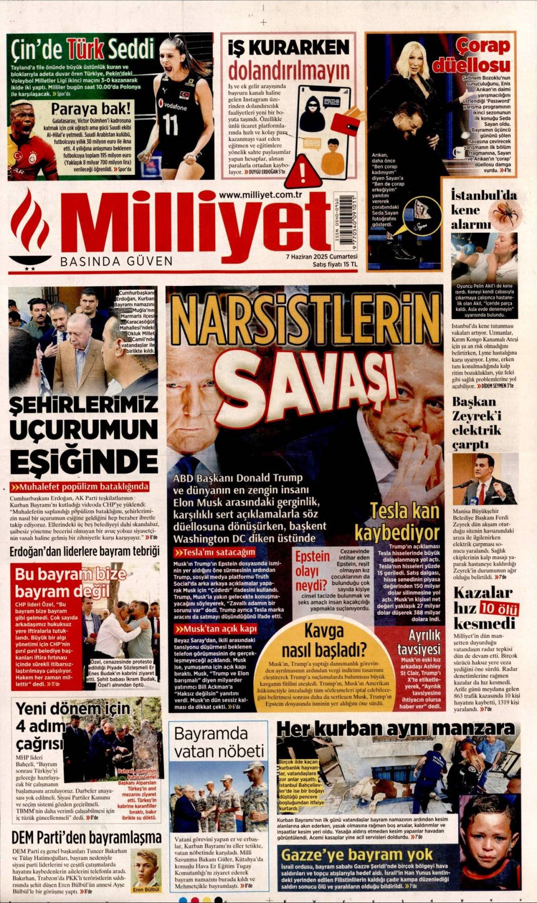 Bugün manşetlerde ne var? İşte 7 Haziran'ın dikkat çeken başlıkları 4
