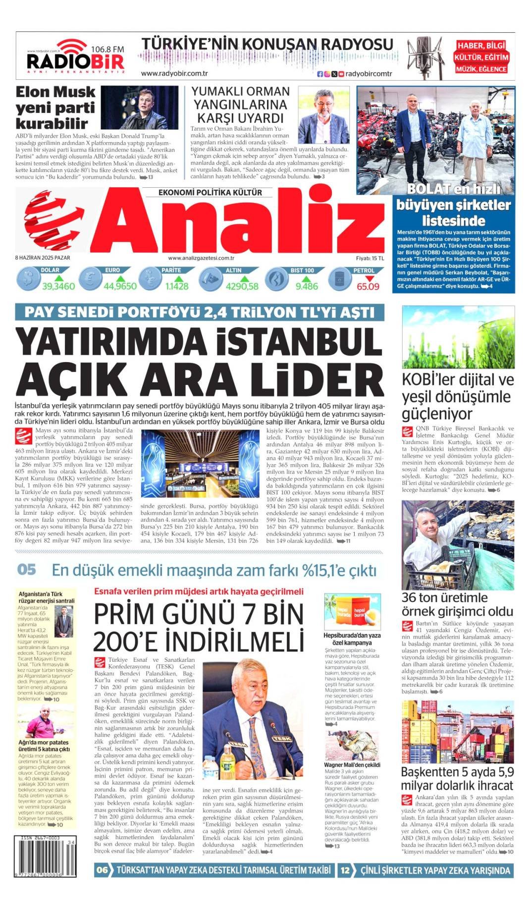 Günün manşetleri: 8 Haziran'da gazeteler hangi başlıkla çıktı? 10