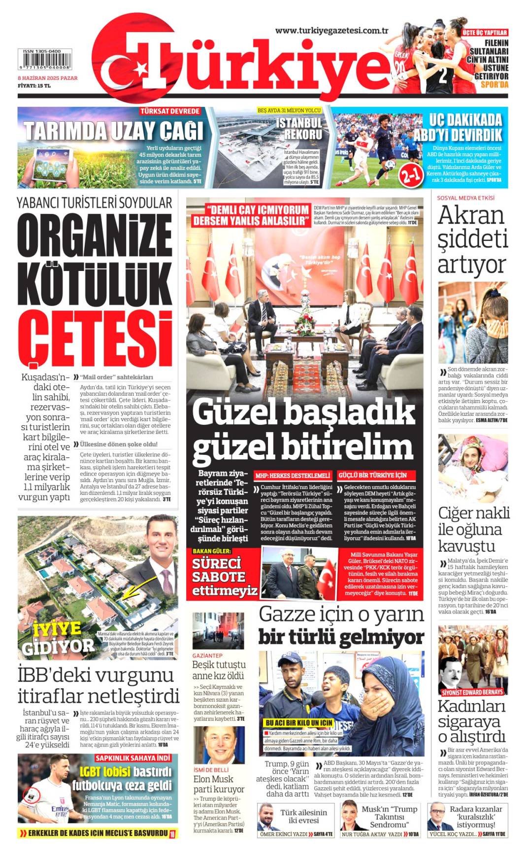 Günün manşetleri: 8 Haziran'da gazeteler hangi başlıkla çıktı? 8