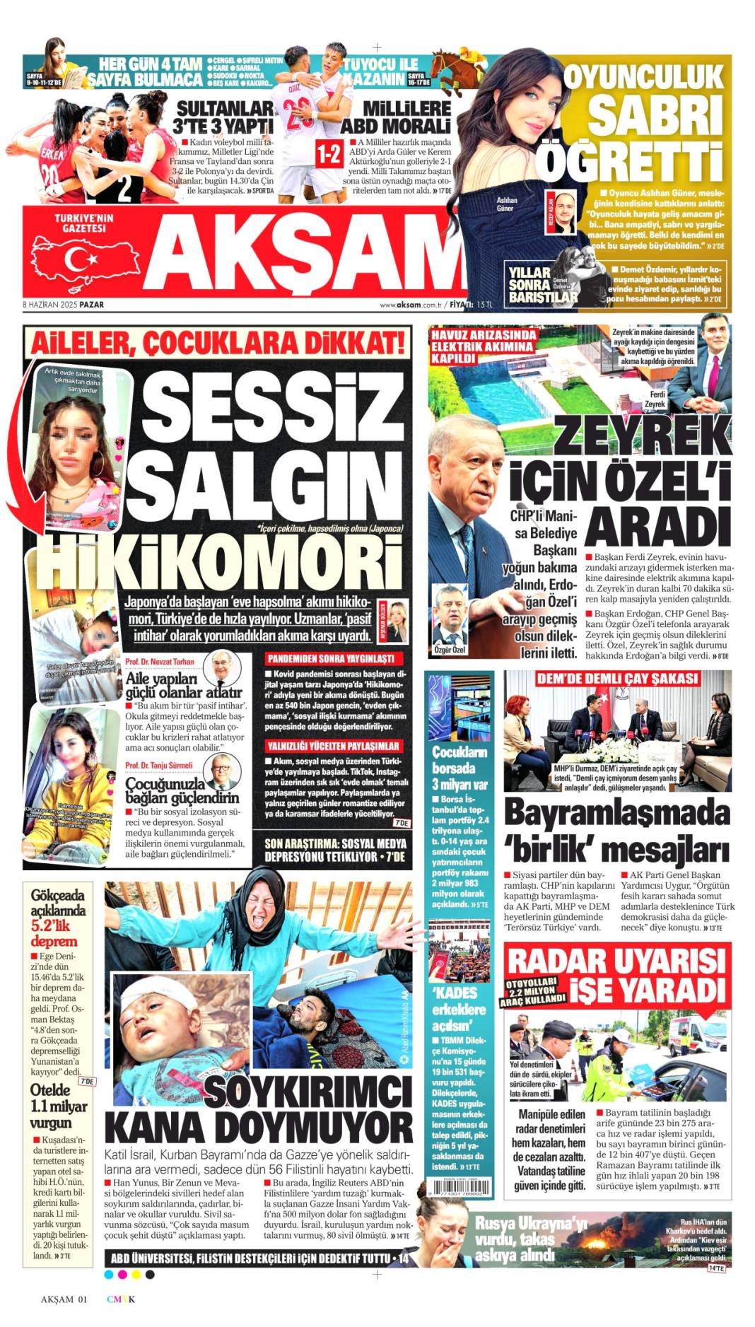 Günün manşetleri: 8 Haziran'da gazeteler hangi başlıkla çıktı? 11