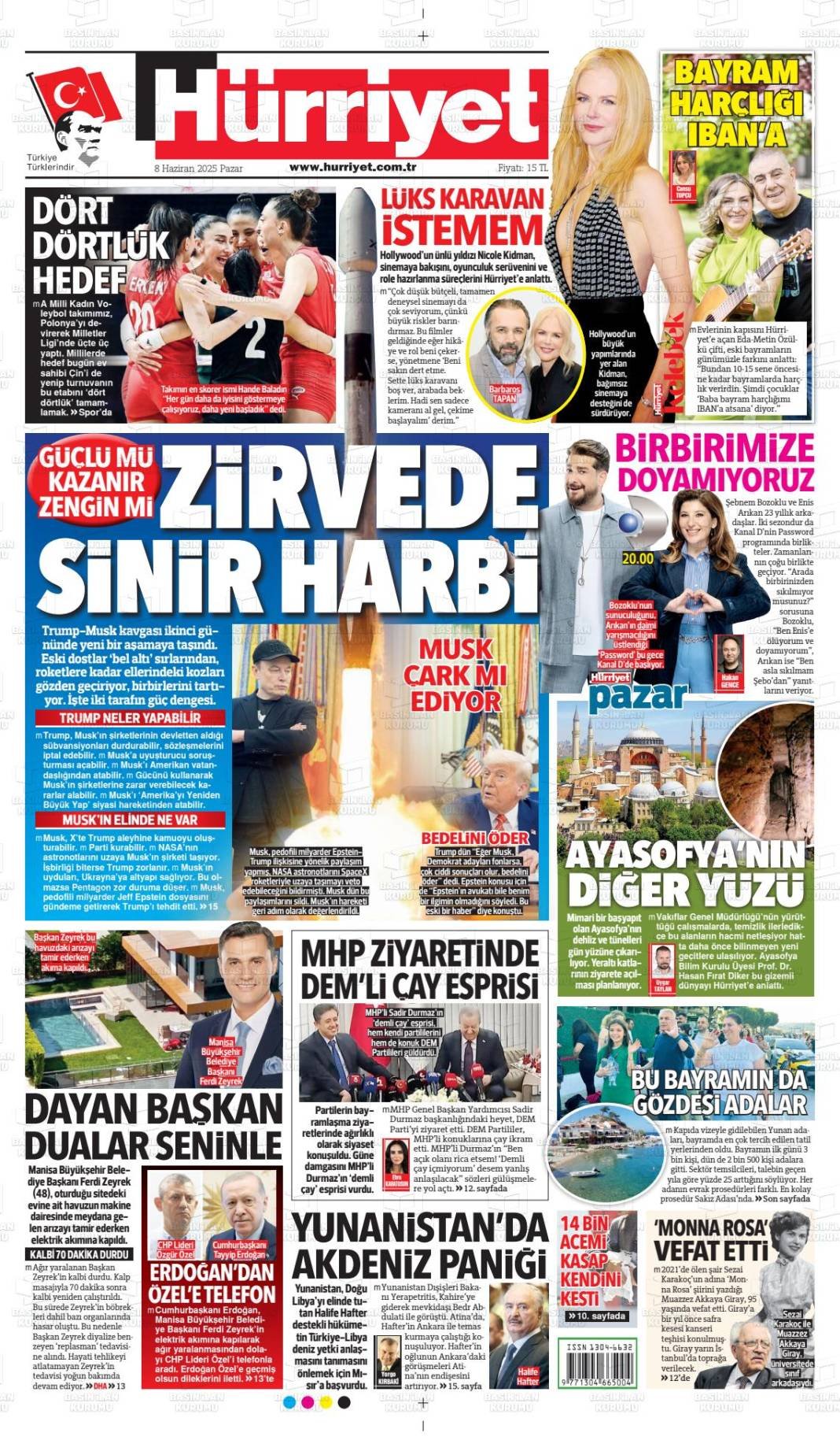 Bugün gazeteler hangi başlıkla çıktı? İşte 9 Haziran'ın manşetleri... 5