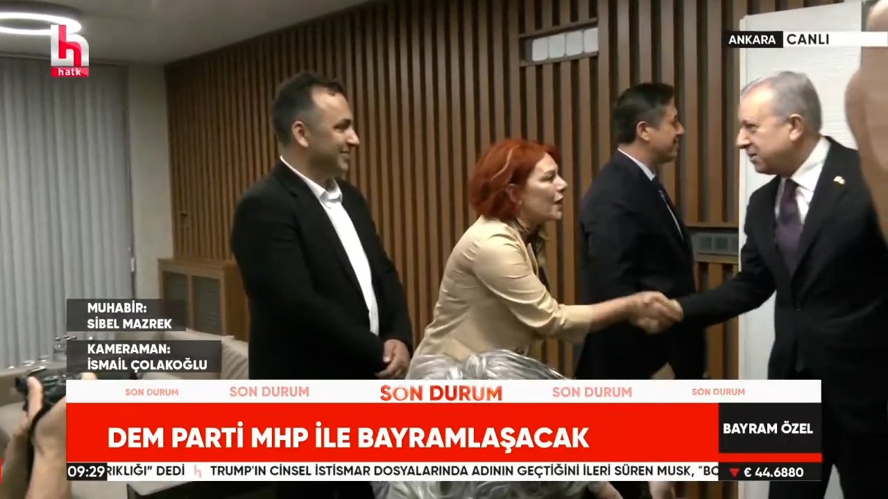 MHP ve DEM Parti bayramlaşması