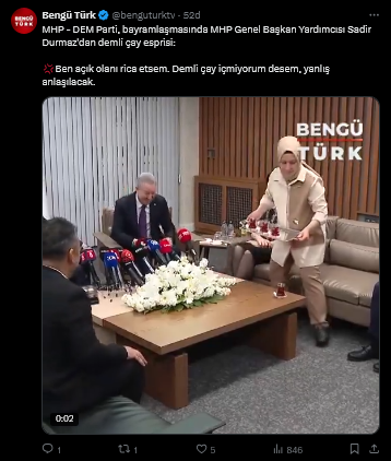 MHP ve DEM Parti bayramlaşma anı
